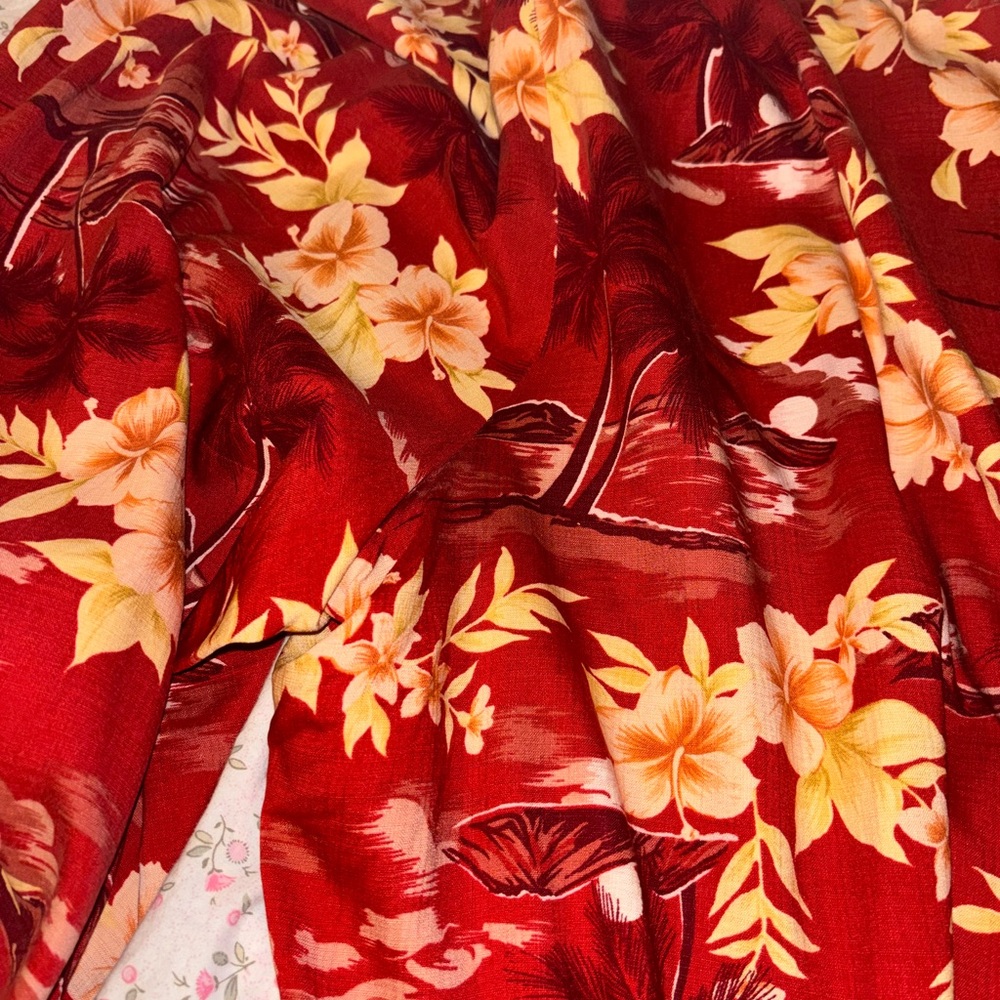Vintage flowy silk beach pants - Picture 4 of 4